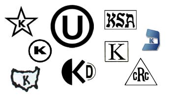 kosher symbols list